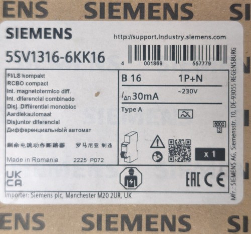 Siemens 5sv1316 6kk16 6 - 5sv1316-6kk16,