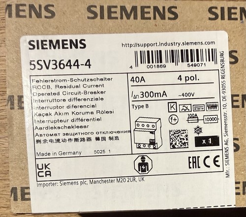 Siemens 5sv3644 4polig typ b - 5sv3644-4,