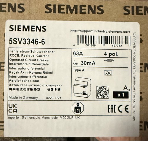 Siemens 5sv3346 - siemens, 5sv3346-6