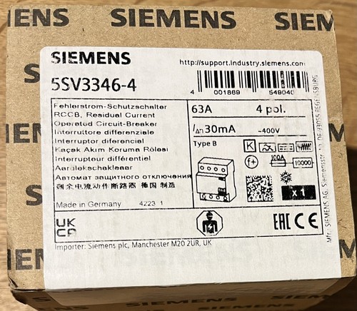 Siemens 5sv3346 4polig - siemens, 5sv3346-4